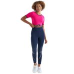TOMMY LIFE Fuşya Bel Bağlama Detaylı O Yaka Crop T-Shirt, Kadın, L