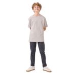 TOMMY LIFE Gri Standart Fit Dokuma Hafif Esnek Chino Erkek Çocuk Pantolon, 14-15 Yaş