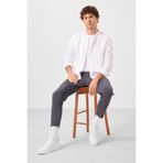 TOMMY LIFE Gri Standart Fit Dokuma Hafif Esnek Chino Erkek Pantolon - 82178