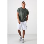 Tommy Life Haki Polyester Nefes Alan Jakarli Ince Esnek Standart Fit Erkek Performans T-Shirt - 88397
