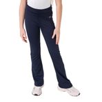 TOMMY LIFE İndigo Esnek Standart Fit Basic Performans İspanyol Paça Kız Çocuk Taytı, 13-14 Yaş