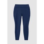 TOMMY LIFE İndigo Esnek Standart Fit Performans Battal Büyük Beden Kadın Tayt - 94652