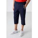Tommy Life İndigo Ön Cep Detaylı Standart Kalıp Klasik Paça Erkek Kapri - 83092