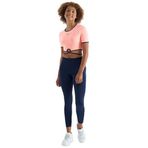 TOMMY LIFE Kadın Crop T-Shirt, Bel Bağlama Detaylı, O Yaka, Standart Kalıp, Dalgıç Kumaş, Yavruagzı, S Beden