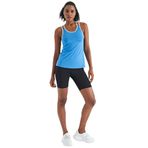 TOMMY LIFE Kadın Spor Atlet, Çift Askılı Sırt Detaylı, Standart Kalıp, Saks, XL