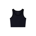 TOMMY LIFE Kadın Spor Büstiyer, U Yaka, Dar Kalıp, Lacivert, S Beden