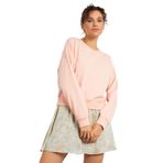 TOMMY LIFE Kadın Sweatshirt, O Yaka, Uzun Kollu, Pembe, 2XL Beden