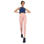 TOMMY LIFE Kadın Yüksek Bel Streç Slim Fit Dar Paça Tayt, Pembe, M