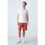 Tommy Life Kiremit Gizli Fermuar Arka Cepli Bağcıklı Standart Kalıp Erkek Şort - 81136