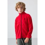 Tommy Life Kırmızı Kalın Yumuşak Dokulu Standart Fit Nakışlı Polar Erkek Çocuk Sweatshirt - 11223 - 13 - 14 Yaş