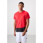 TOMMY LIFE Kırmızı Nefes Alan Dokulu Ince Esnek Standart Fit Erkek Performans T-shirt - 88383