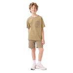 TOMMY LIFE Koyu Bej Pamuklu Oversize Fit Chino Erkek Çocuk Eşofman Takımı, 14-15 Yaş