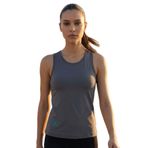 TOMMY LIFE Koyu Gri Standart Fit Çapraz Sırt Detaylı Kadın Spor Atlet, XL