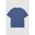 Tommy Life Koyu Mavi Baskılı O Yaka Rahat Form Battal Büyük Beden Erkek T-Shirt - 88472 - 5XL