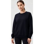 TOMMY LIFE Lacivert Basic O Yaka Oversize Kadın Sweatshirt - 97053