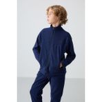 Tommy Life Lacivert Kalın Yumuşak Dokulu Standart Fit Nakışlı Polar Erkek Çocuk Sweatshirt - 11223 - 11 - 12 Yaş