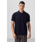 Tommy Life Lacivert Standart Kalıp Basic Polo Yaka Erkek T-Shirt - 87768 - 2XL
