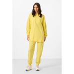TOMMY LIFE Limon O Yaka Basic Oversize Kadın Eşofman Tunik Takım - 95347
