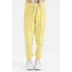 TOMMY LIFE Limon Yan Bantlı Gizli Fermuar Cep Detaylı Jogger Kız Çocuk Eşofman Altı