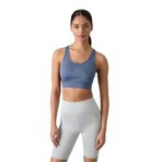 TOMMY LIFE Mavi U Yaka Pedli Spor Büstiyer, XL
