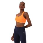 TOMMY LIFE Neon Oranj Sırt Detaylı Dar Kalıp U Yaka Kadın Spor Büstiyer