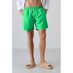 TOMMY LIFE Neon Yeşil Hızlı Kuruyan Standart Fit Deniz Şortu, M, T11ER-81237, Neon yeşil, Erkek