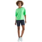 TOMMY LIFE Neon Yeşil O Yaka Baskı Detaylı Oversize Kısa Kol Kadın T-Shirt, L Beden