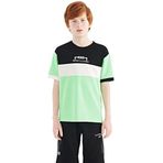 TOMMY LIFE Neon Yeşil Renk Geçişli Nakışlı Oversize Erkek Çocuk T-Shirt, 10-11 Yaş