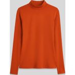 TOMMY LIFE Oranj Balıkçı Yaka Basic Uzun Kollu Kadın Body - 97306