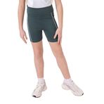 TOMMY LIFE Orman Yeşili Esnek Standart Fit Basic Performans Kız Çocuk Tayt, 9-10 Yaş