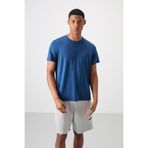 TOMMY LIFE Parlament Nefes Alan Dokulu Ince Esnek Standart Fit Erkek Performans T-shirt - 88388