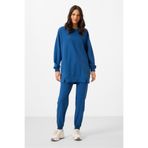 TOMMY LIFE Parlament O Yaka Basic Oversize Kadın Eşofman Tunik Takım - 95347