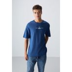 Tommy Life Parlament Pamuklu Kalın Yumuşak Dokulu Oversize Fit Baskılı Erkek T-Shirt - 88321 - XL