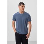 Tommy Life Petrol Erkek Basic Kısa Kol Standart Kalıp O Yaka T-shirt - 87911 - 2XL