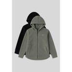 Tommy Life Rahat Form Kapüşonlu 2li Paket Siyah-çağla Kadın Polar Sweatshirt - 97233 Siyah - Yeşil