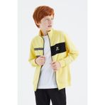 TOMMY LIFE Sarı Dik Yaka Erkek Çocuk Sweatshirt, 7-10 Yaş