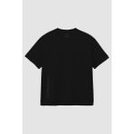 Tommy Life Siyah Baskılı O Yaka Rahat Form Battal Büyük Beden Erkek T-Shirt - 88472 - 6XL