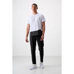 TOMMY LIFE Siyah Ince Yumuşak Comfort Fit Erkek Eşofman Alt - 82119