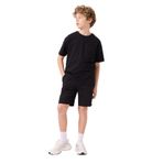 TOMMY LIFE Siyah Pamuklu Oversize Fit Erkek Çocuk Eşofman Takımı, 7-8 Yaş