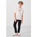 TOMMY LIFE Siyah Standart Fit Dokuma Hafif Esnek Chino Erkek Çocuk Pantolon - 11272