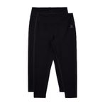 TOMMY LIFE Slim Fit 2'li Paket Siyah Büyük Beden Kadın Tayt, XL