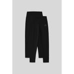 TOMMY LIFE Slim Fit 2li Paket Siyah Kadın Kapri Tayt - 93097