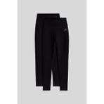 TOMMY LIFE Slim Fit 2li Paket Siyah Kadın Tayt - 94011