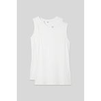TOMMY LIFE Slim Fit Basic O Yaka 2li Paket Beyaz Kadın Atlet - 97313
