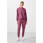 TOMMY LIFE Soft Vişne Kapüşonlu Oversize Kadın Eşofman Takım - 95336
