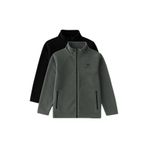 Tommy Life Standart Fit 2li Paket Polar Sweatshirt, Siyah-Haki, 9-10 Yaş, Erkek Çocuk