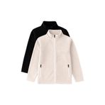 TOMMY LIFE Standart Fit 2li Paket Siyah-Bej Erkek Çocuk Polar Sweatshirt, 8-9 Yaş