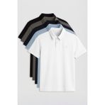Tommy Life Standart Fit Basic Polo Yaka 5li Paket Erkek T-Shirt - 87748 - Renkli - 2XL