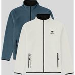 TOMMY LIFE Standart Kalıp Dik Yaka 2li Paket Petrol-Ekru Erkek Polar Sweatshirt - 87992