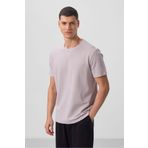 Tommy Life Taş Yüzeyi Dokulu Rahat Form Basic Erkek T-Shirt - 88436